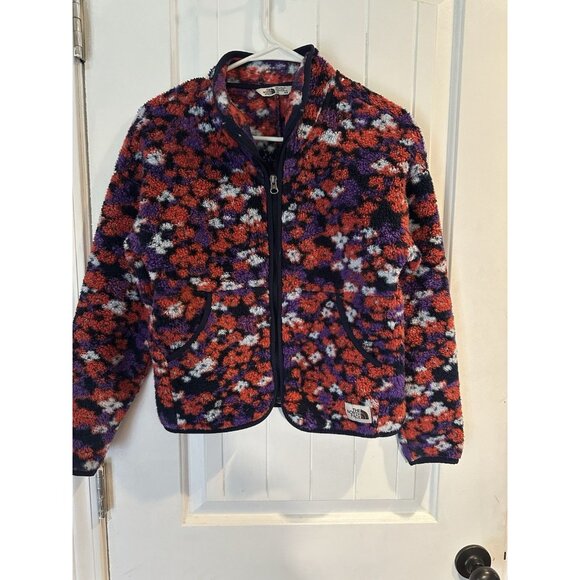 The North Face Girls Large 14-16 Multi Color Fleece Jacket - Picture 1 of 4